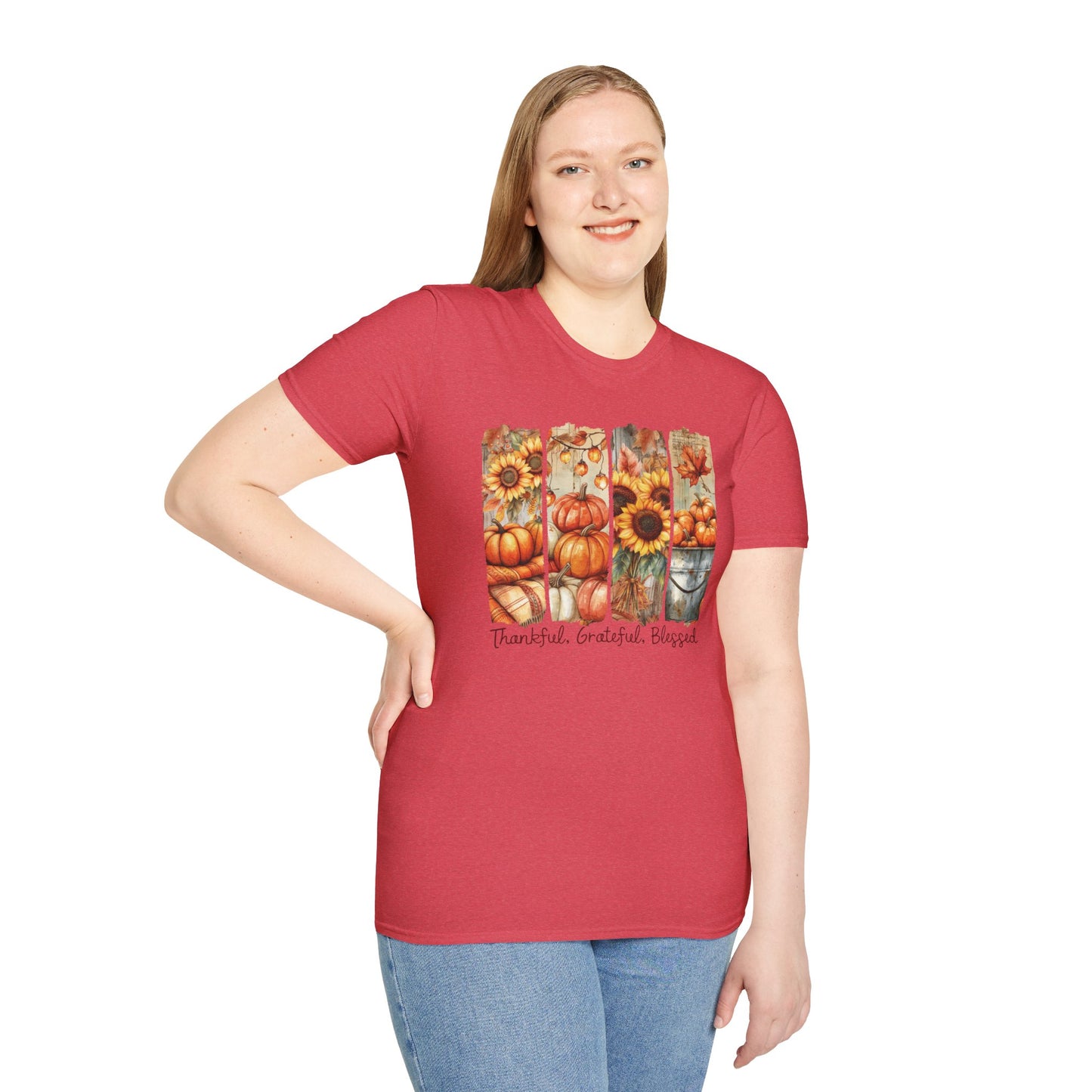 Thankful Grateful Blessed Fall T-Shirt