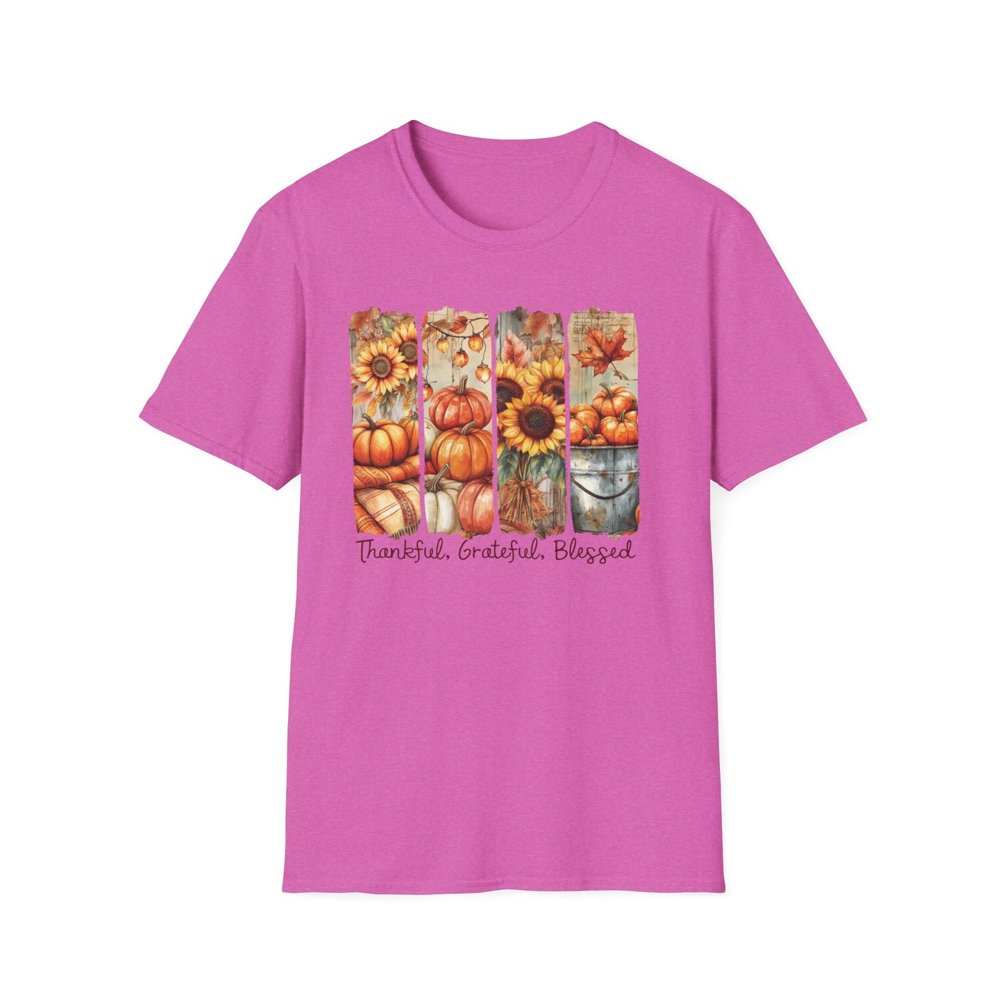Thankful Grateful Blessed Fall T-Shirt