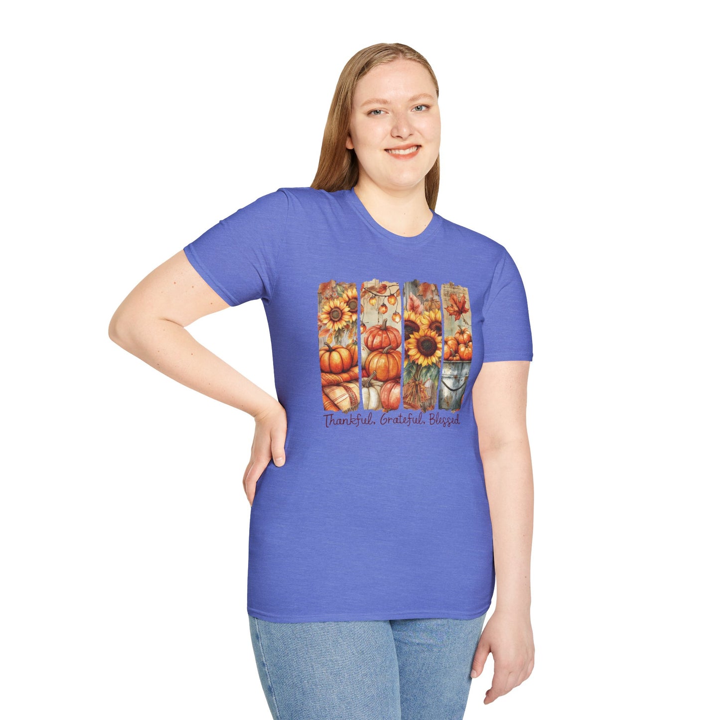 Thankful Grateful Blessed Fall T-Shirt