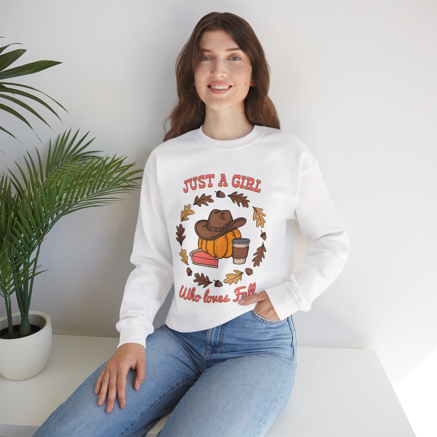 Fall Vibes Crewneck Sweatshirt, Cozy Sweatshirt for Girls, Autumn Fashion, Pumpkin Spice Sweatshirt, Fall Apparel, Perfect for Thanksgiving