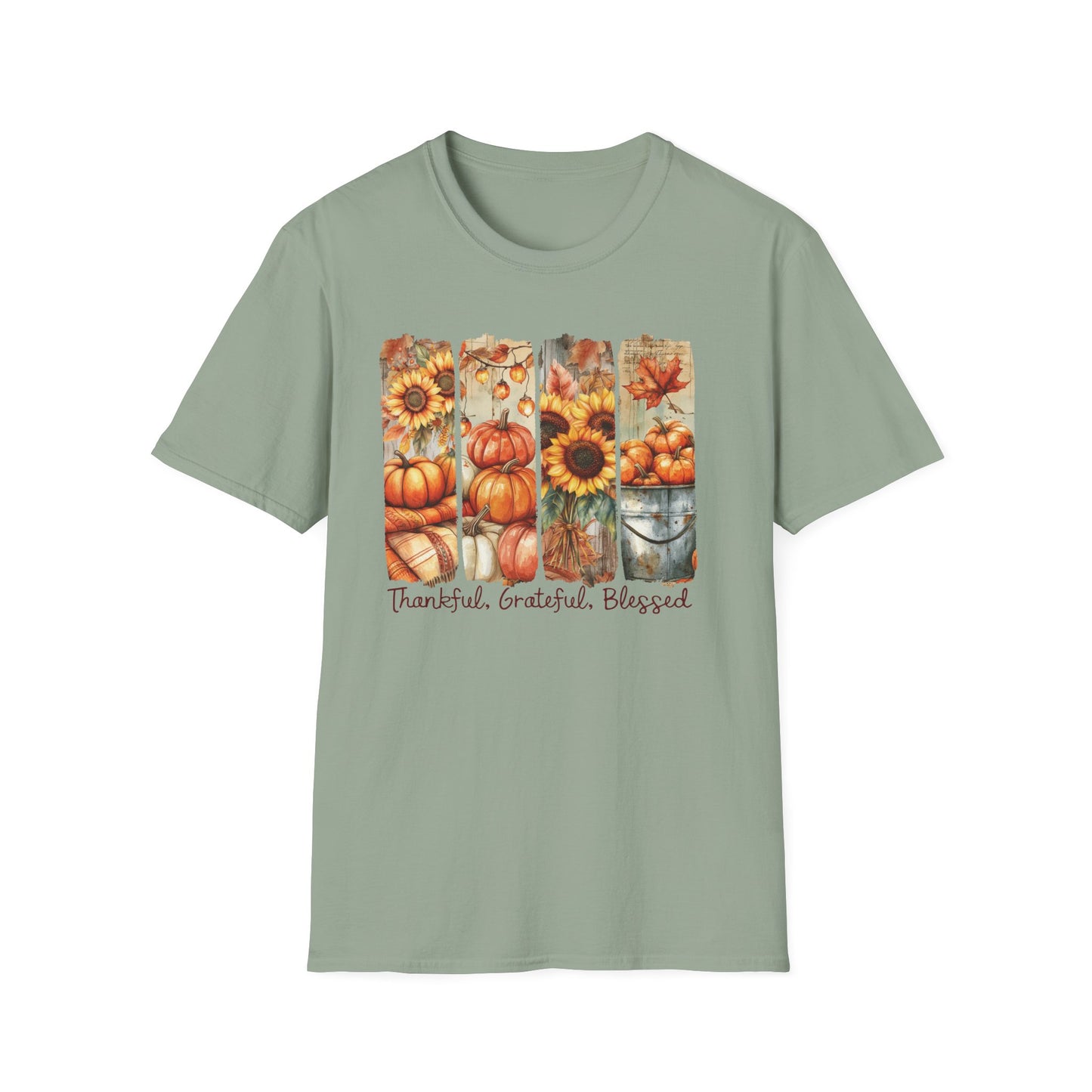Thankful Grateful Blessed Fall T-Shirt
