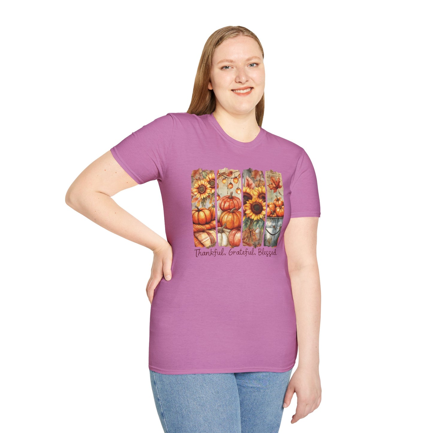 Thankful Grateful Blessed Fall T-Shirt