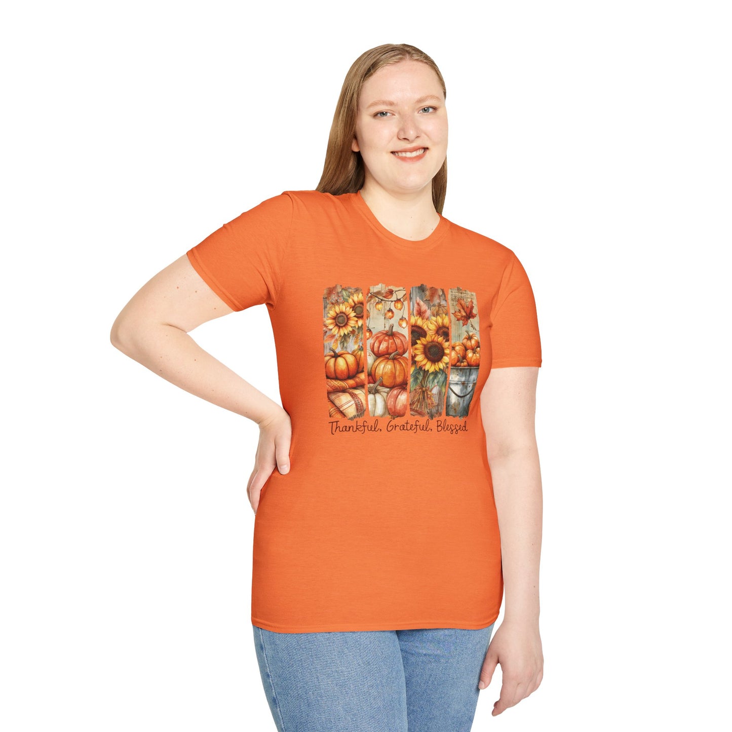 Thankful Grateful Blessed Fall T-Shirt