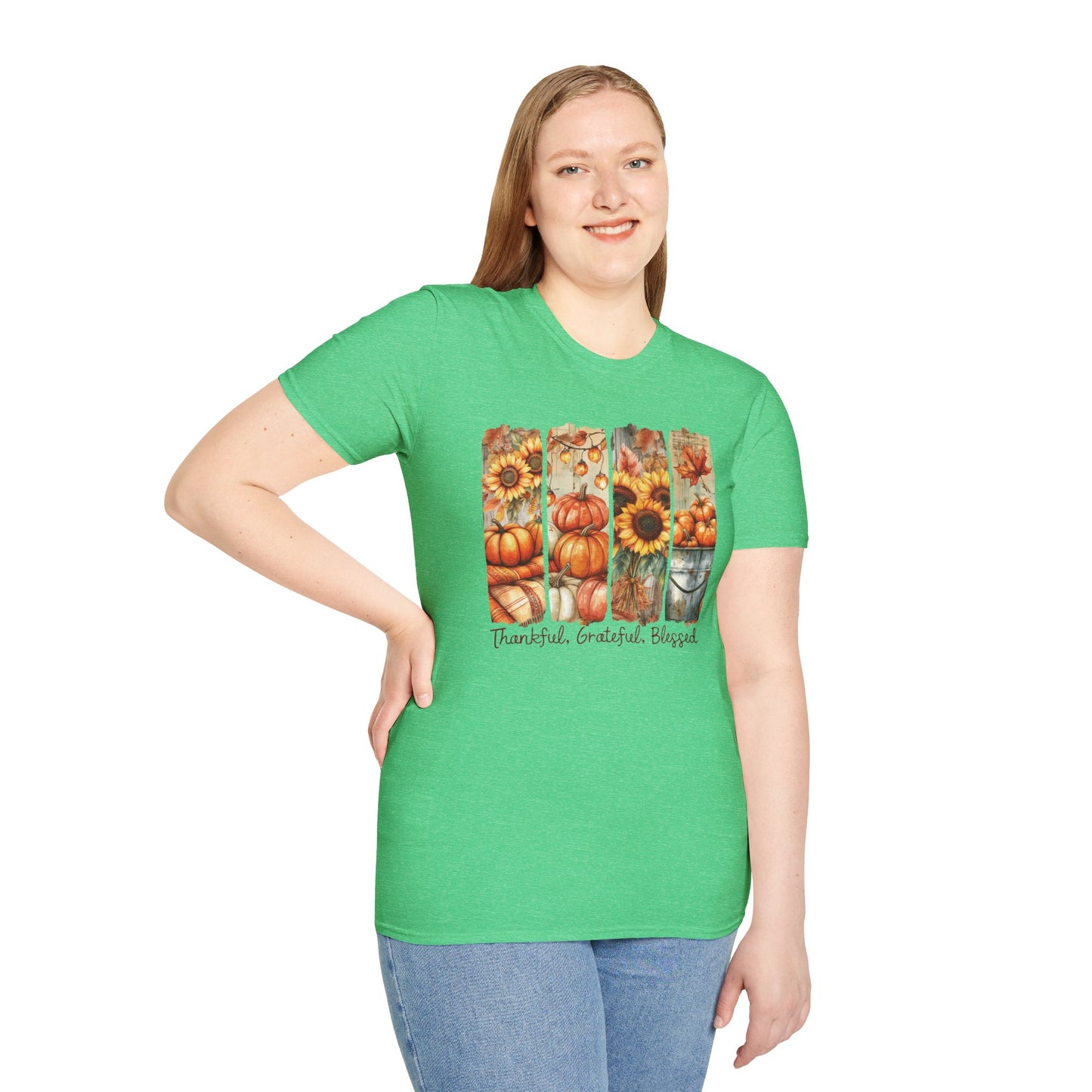 Thankful Grateful Blessed Fall T-Shirt