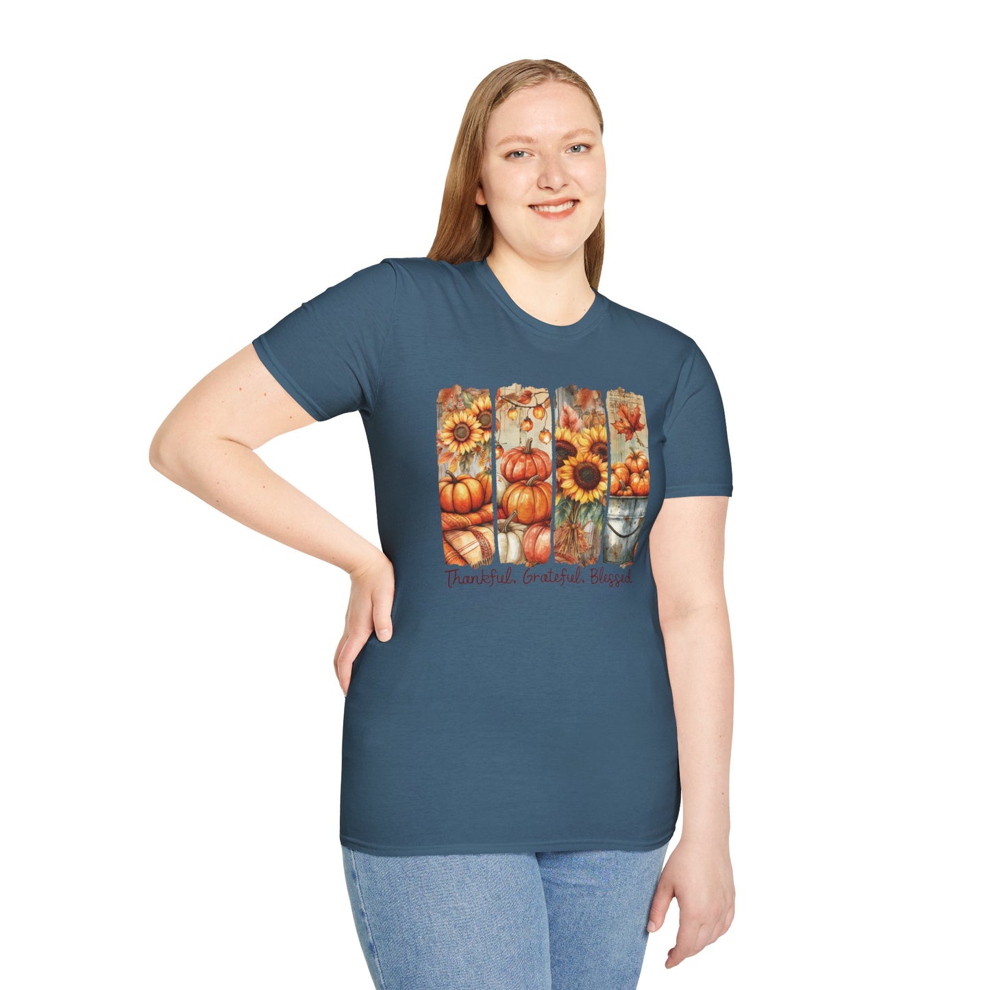 Thankful Grateful Blessed Fall T-Shirt
