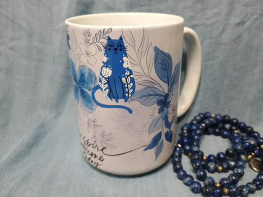 nspire Someone Today Mug 15oz - Motivational Blue Ceramic Gift - American Taina Crafts