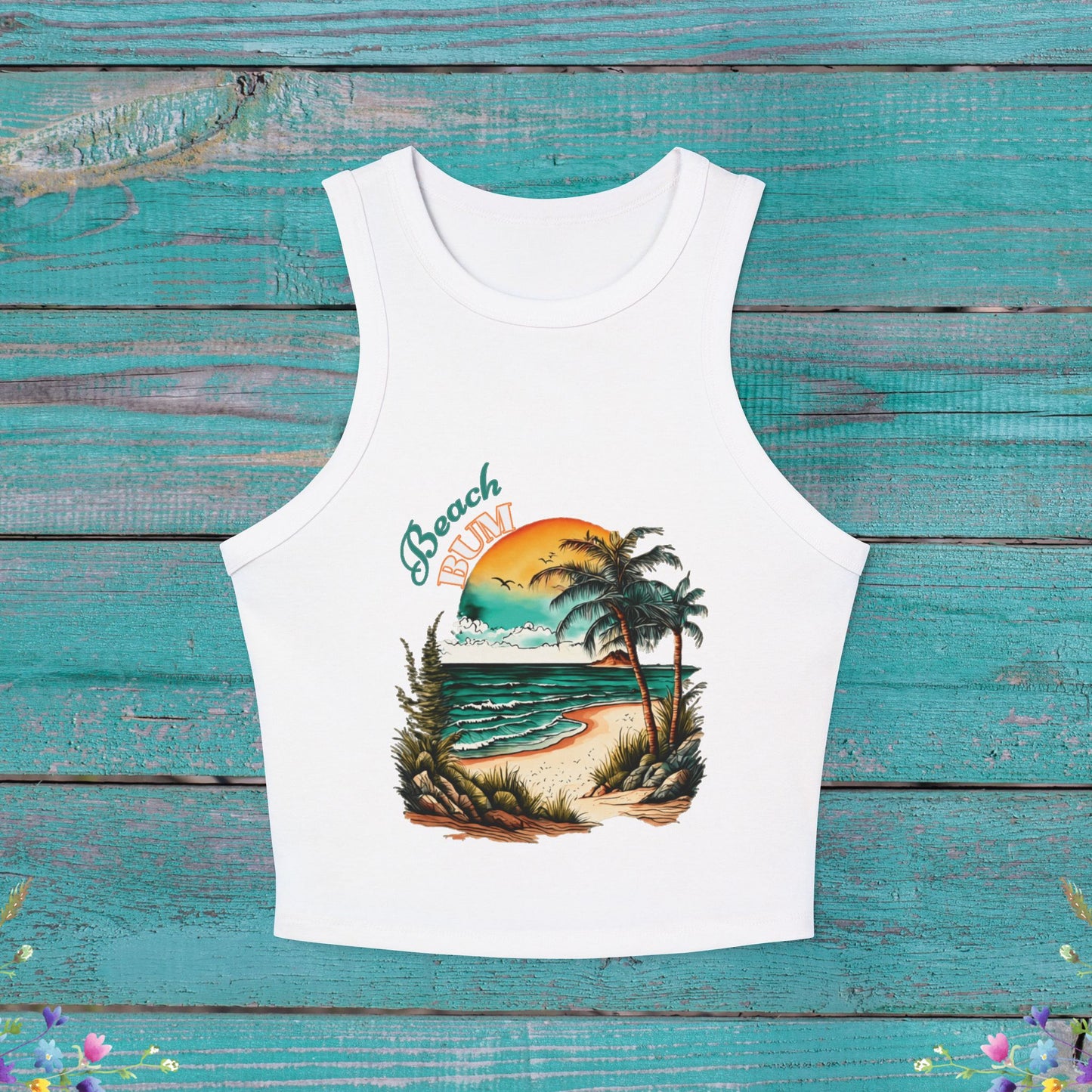 Beach Bum Cropped Tank Top