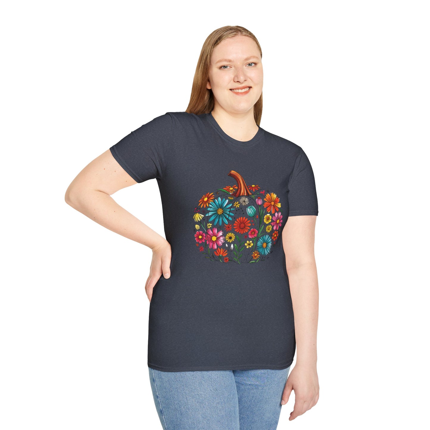 Floral Pumpkin T-Shirt