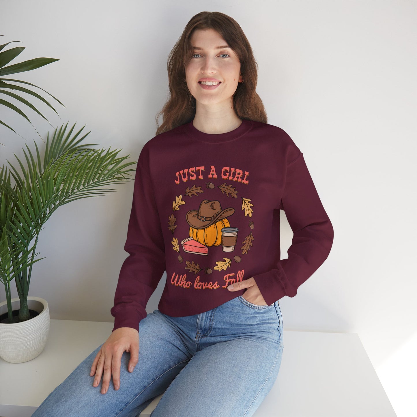 Fall Vibes Crewneck Sweatshirt, Cozy Sweatshirt for Girls, Autumn Fashion, Pumpkin Spice Sweatshirt, Fall Apparel, Perfect for Thanksgiving