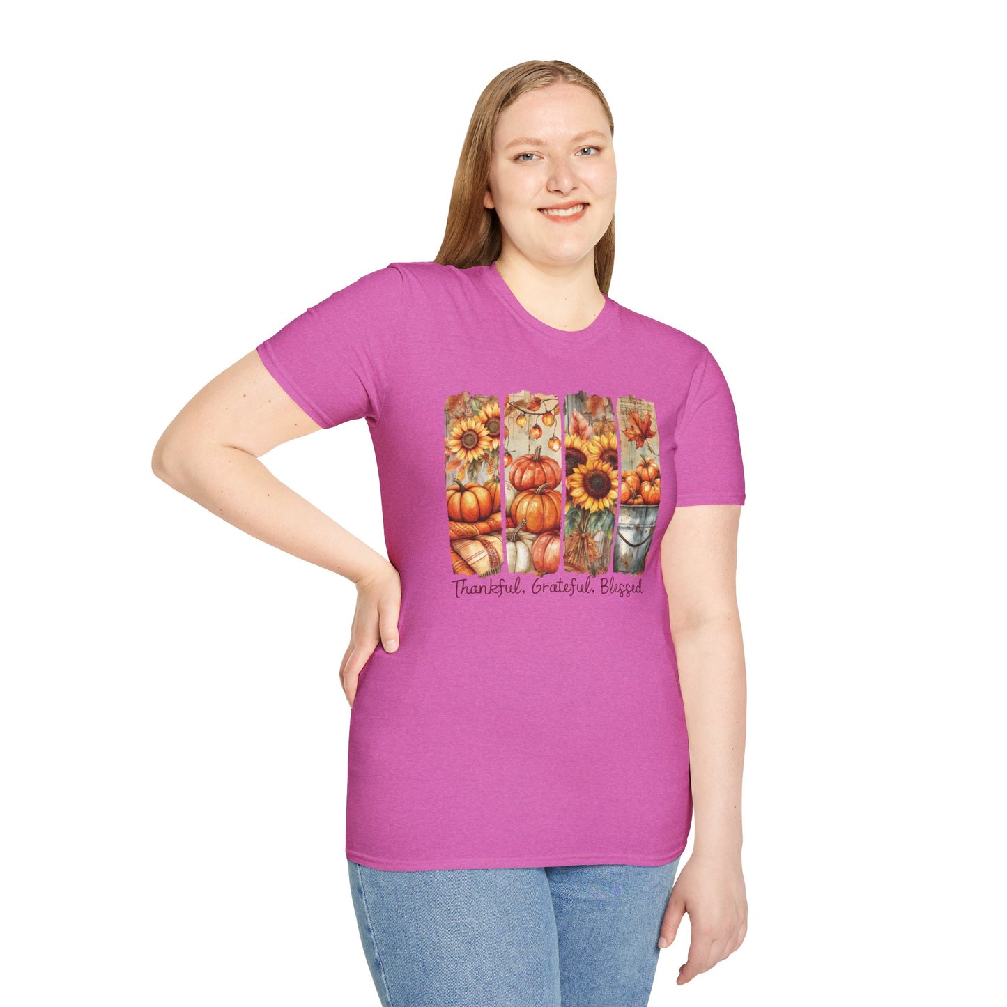 Thankful Grateful Blessed Fall T-Shirt