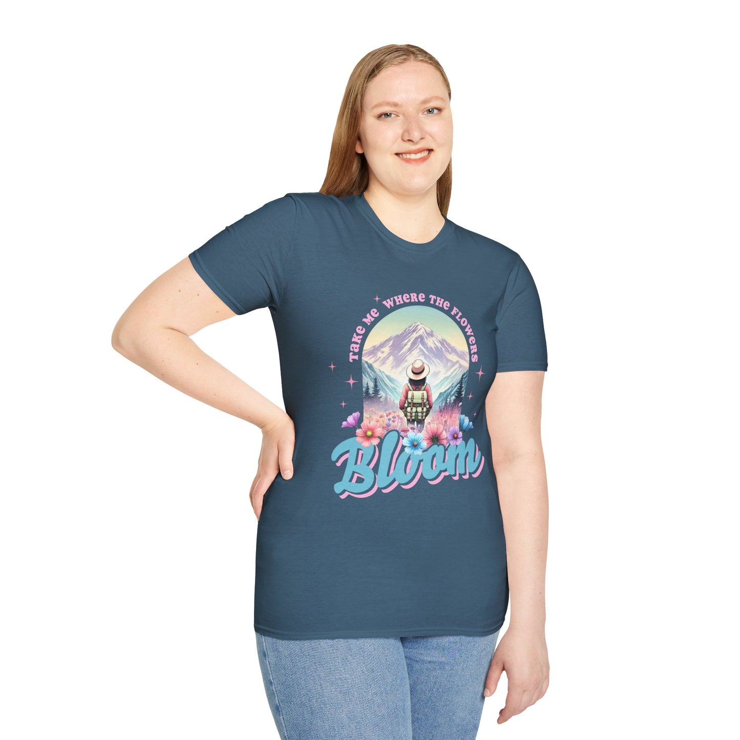 Blooming Adventure Unisex T-Shirt - Nature Lover's Gift, Boho Style Shirt