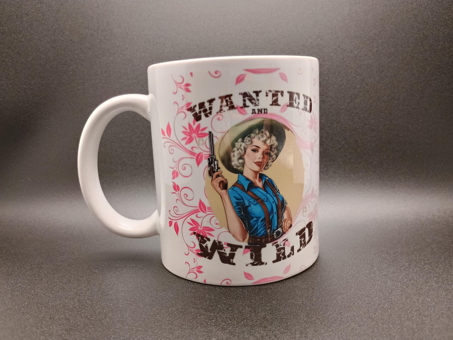 Vintage Style Cowgirl Coffee Mug