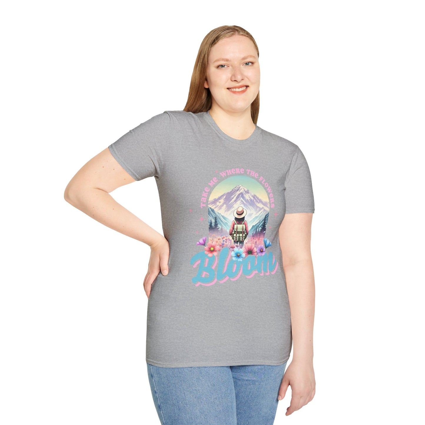Blooming Adventure Unisex T-Shirt - Nature Lover's Gift, Boho Style Shirt