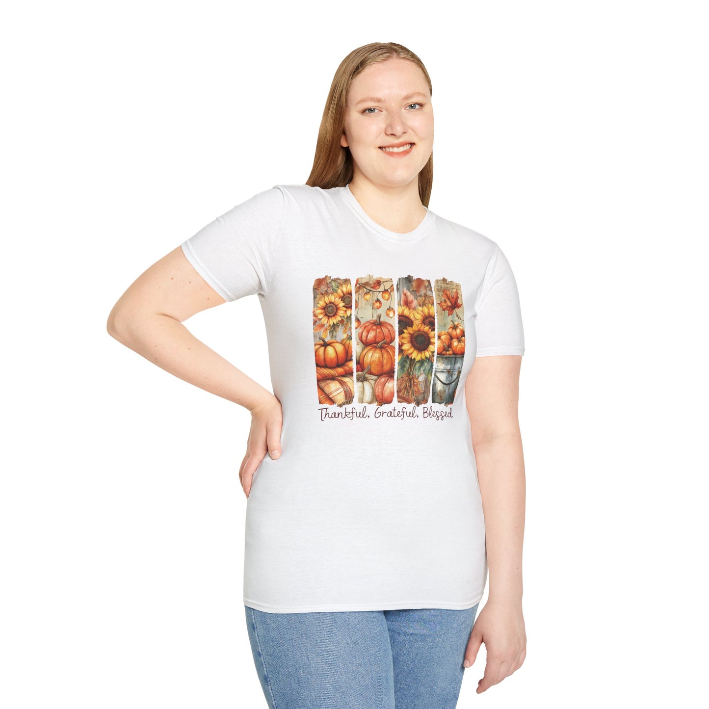 Thankful Grateful Blessed Fall T-Shirt