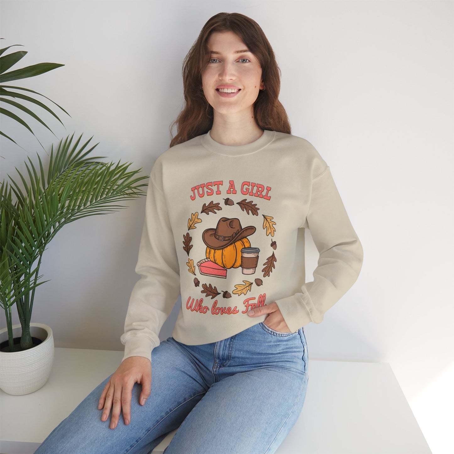 Fall Vibes Crewneck Sweatshirt, Cozy Sweatshirt for Girls, Autumn Fashion, Pumpkin Spice Sweatshirt, Fall Apparel, Perfect for Thanksgiving