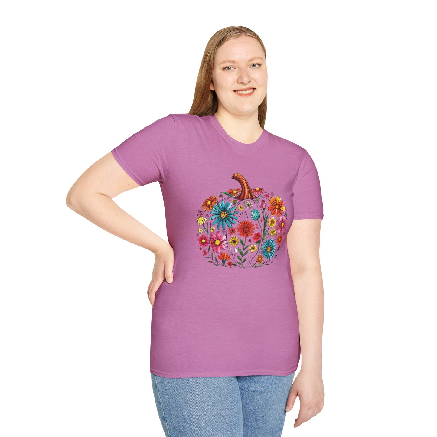 Floral Pumpkin T-Shirt