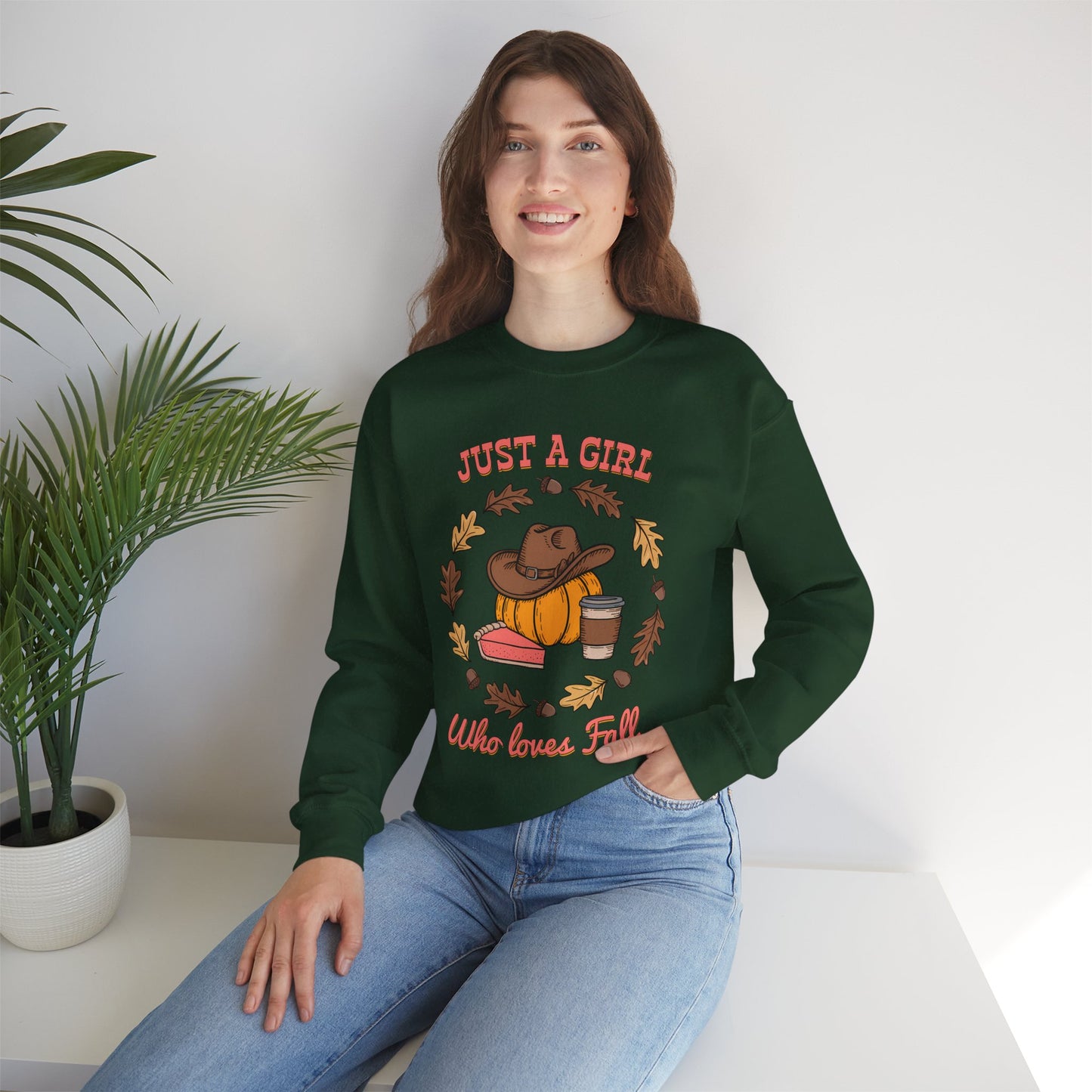 Fall Vibes Crewneck Sweatshirt, Cozy Sweatshirt for Girls, Autumn Fashion, Pumpkin Spice Sweatshirt, Fall Apparel, Perfect for Thanksgiving