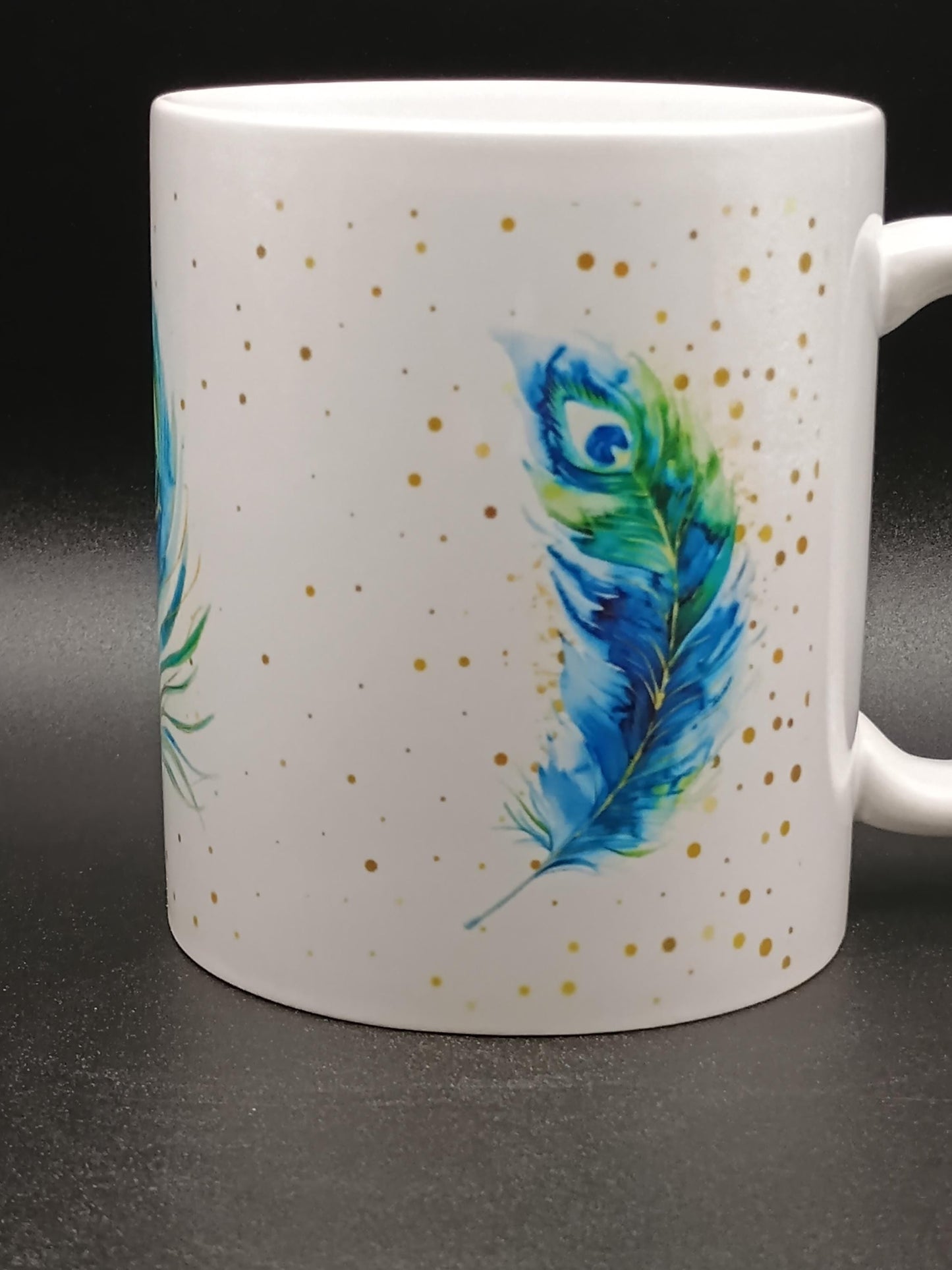 Watercolor Feathers Coffee Mug