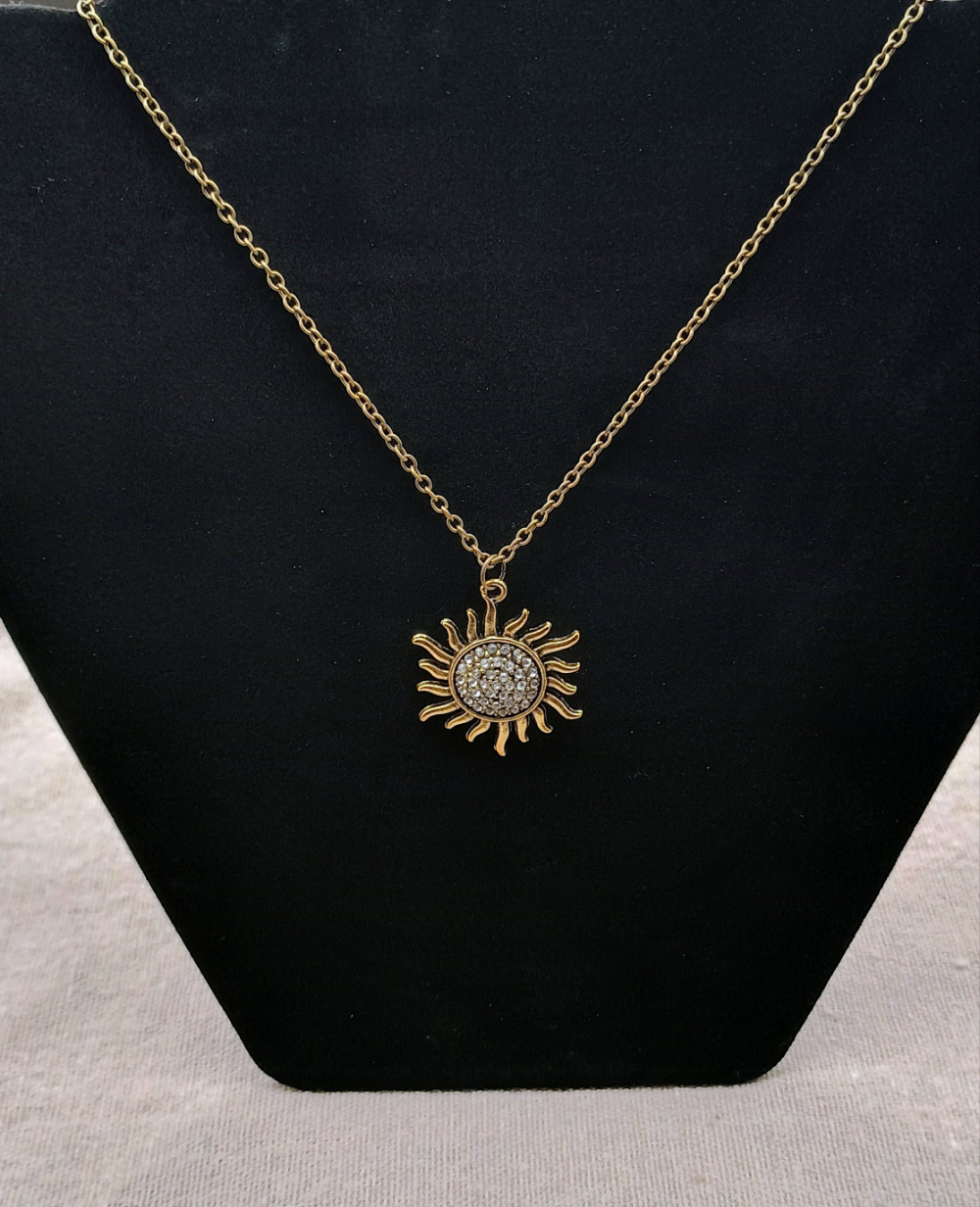 Gilded Sun Pendant