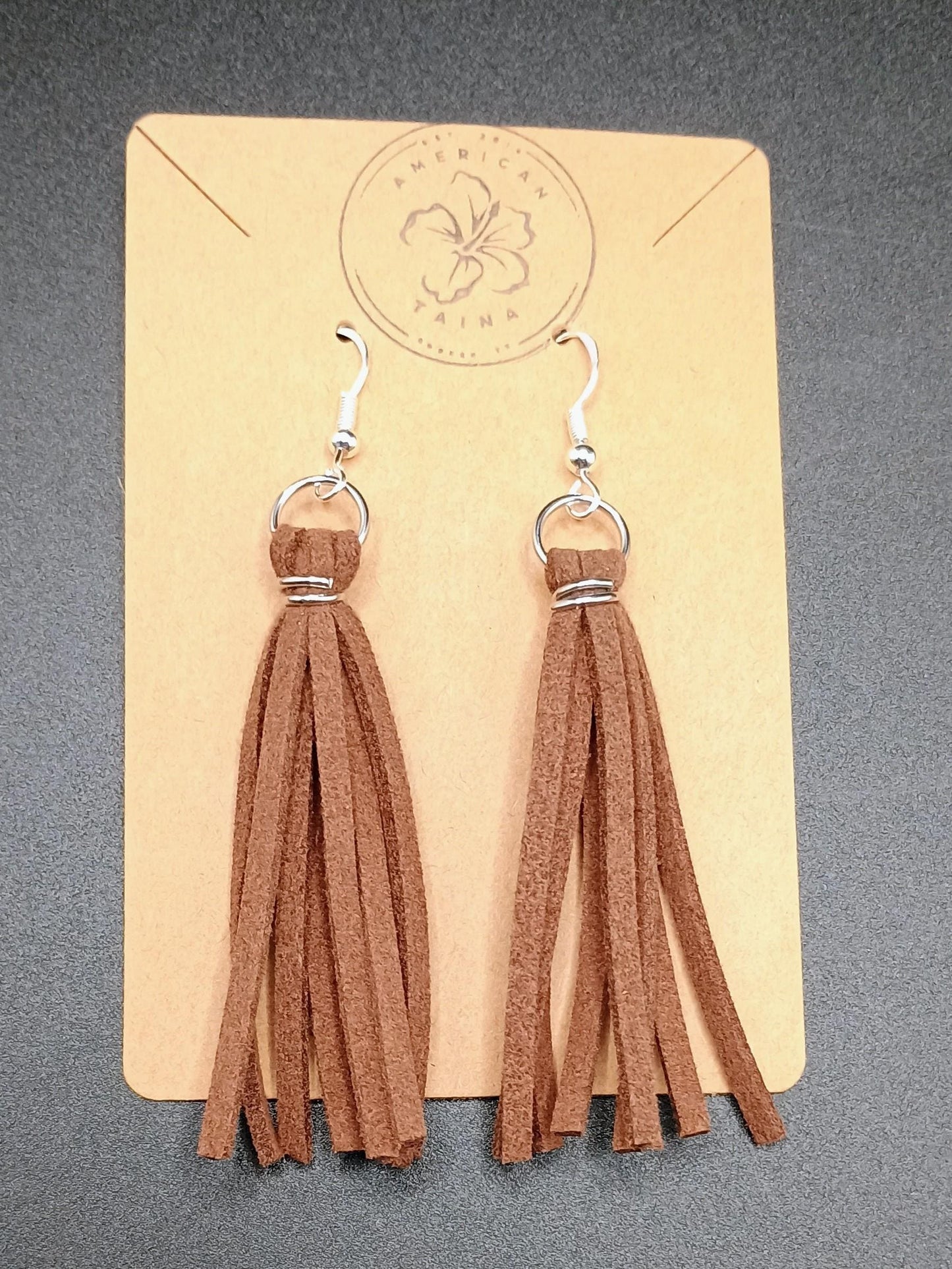 Leather Fringe Earrings