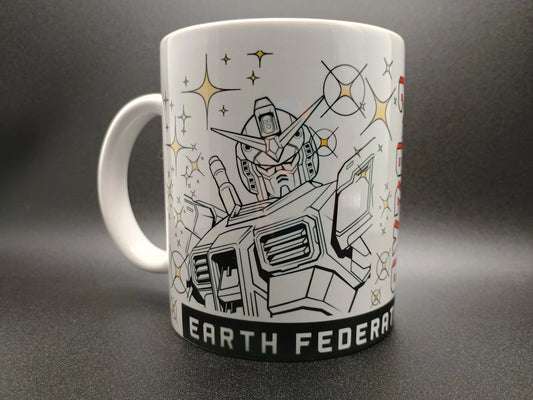 Gundam RX-78-2 Earth Federation Space Force Ceramic Mug - American Taina Crafts