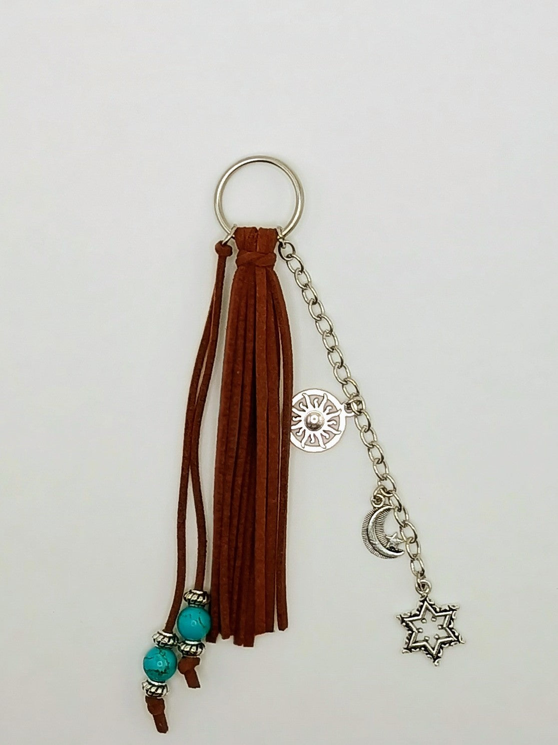 Leather Tassel keychain