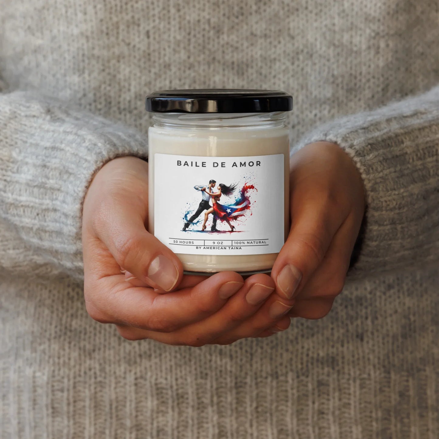 Baile de Amor-Taino Petroglyph Candle - American Taina Crafts