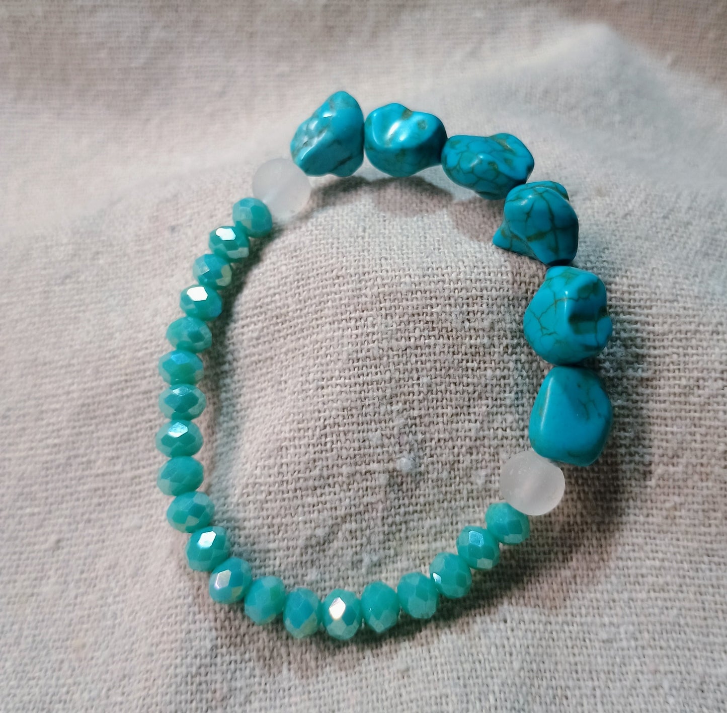 Turquoise Bracelet - Costa Viva Coastal Style | American Taína - American Taina Crafts