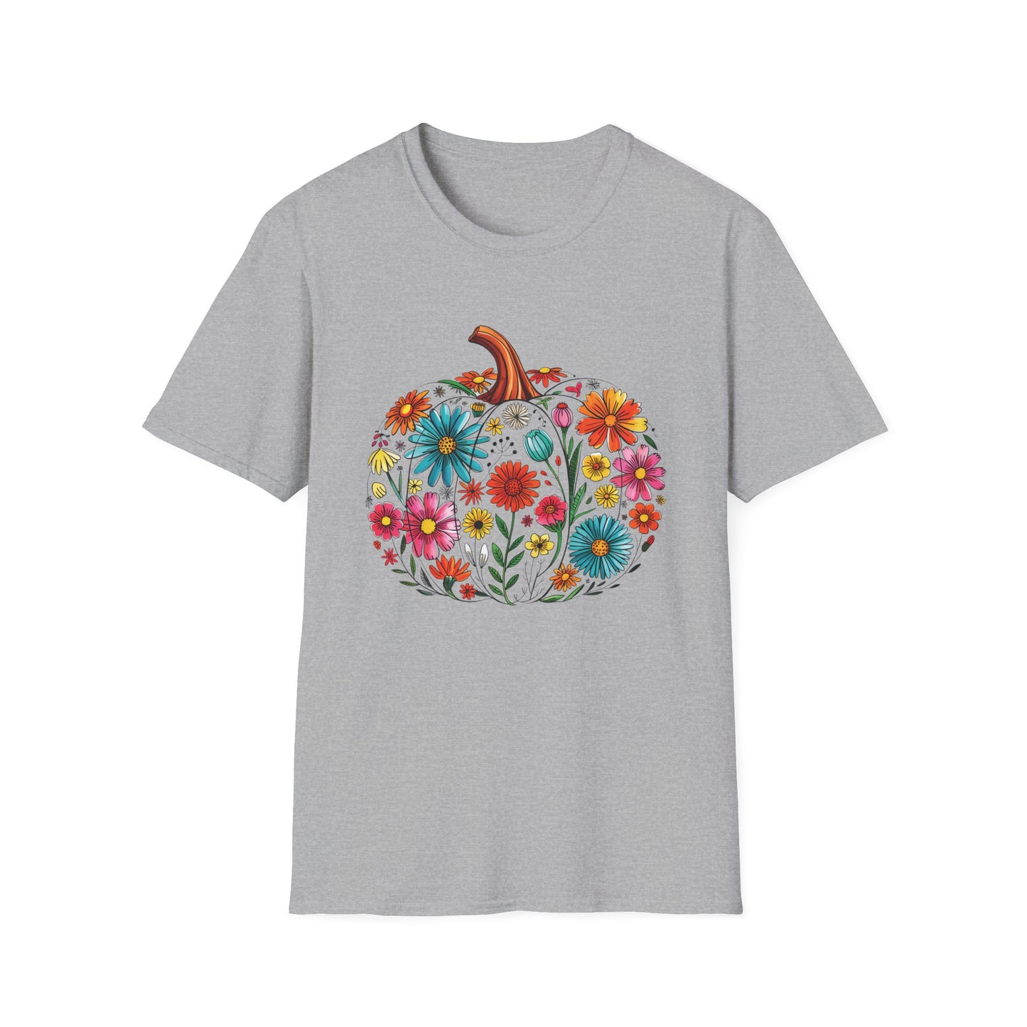 Floral Pumpkin T-Shirt