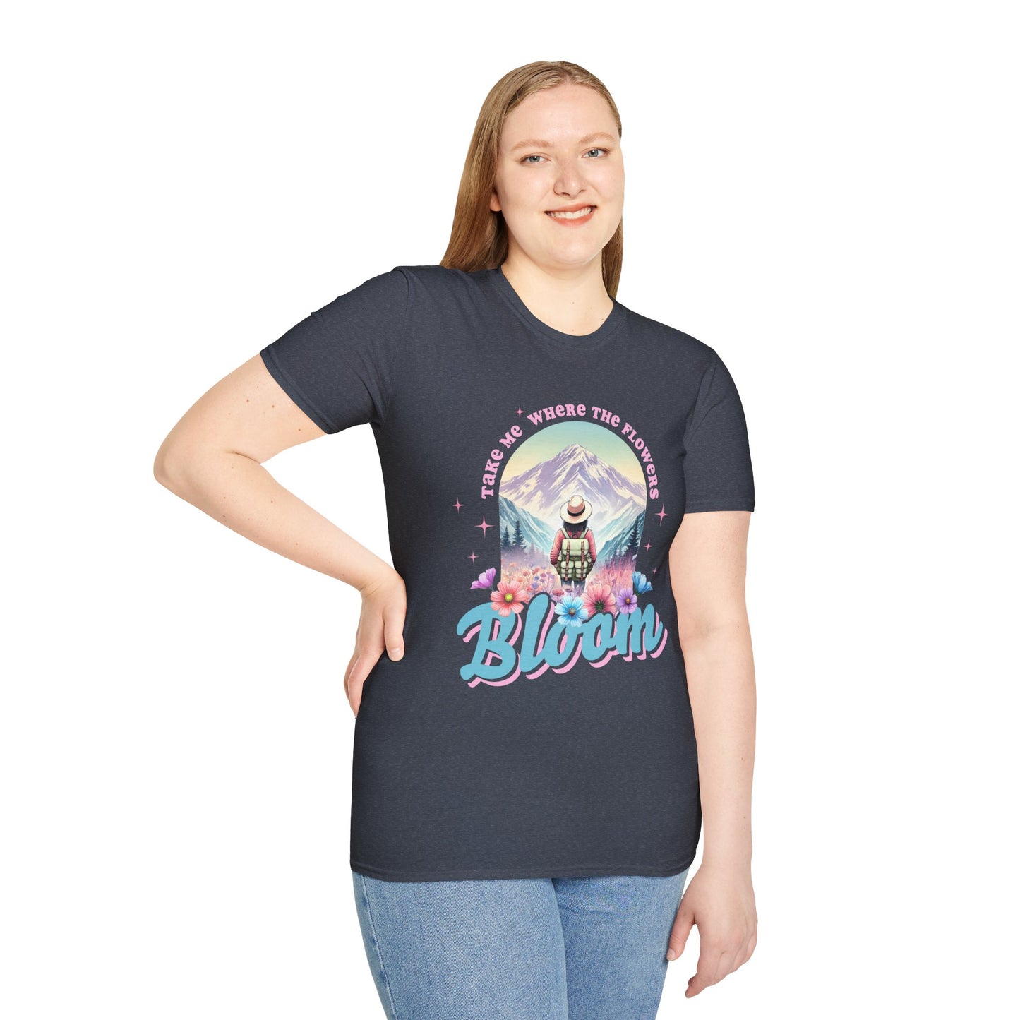 Blooming Adventure Unisex T-Shirt - Nature Lover's Gift, Boho Style Shirt