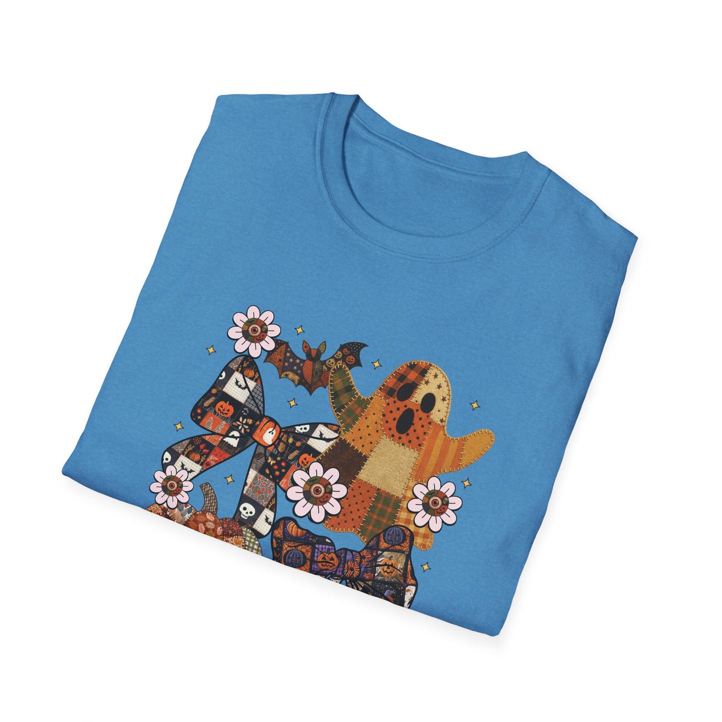 Fall Halloween Patchwork Tee Unisex T-Shirt