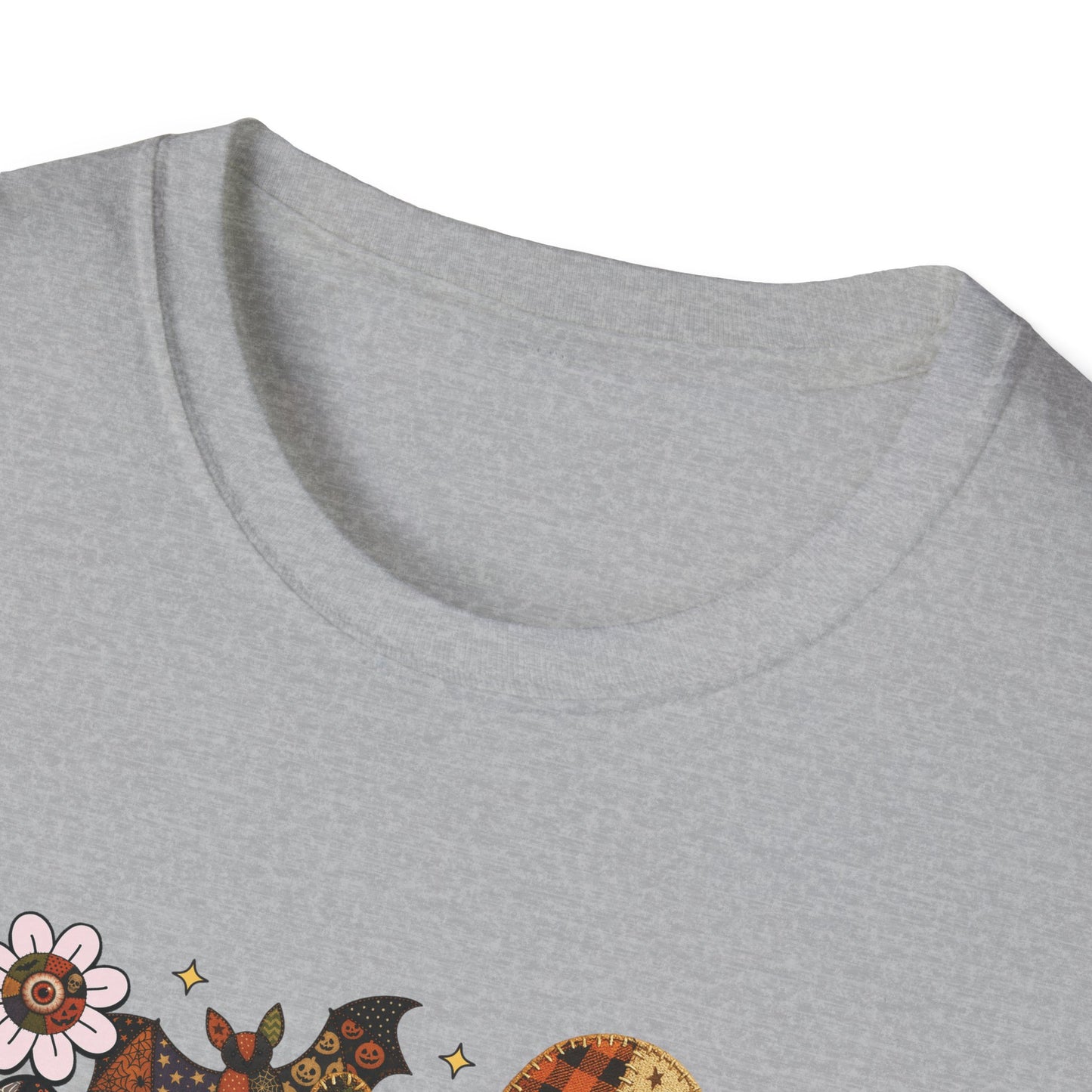 Fall Halloween Patchwork Tee Unisex T-Shirt