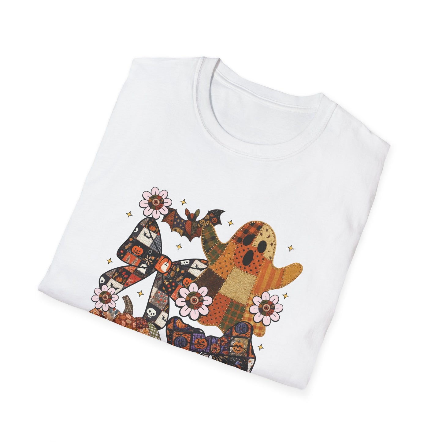 Fall Halloween Patchwork Tee Unisex T-Shirt