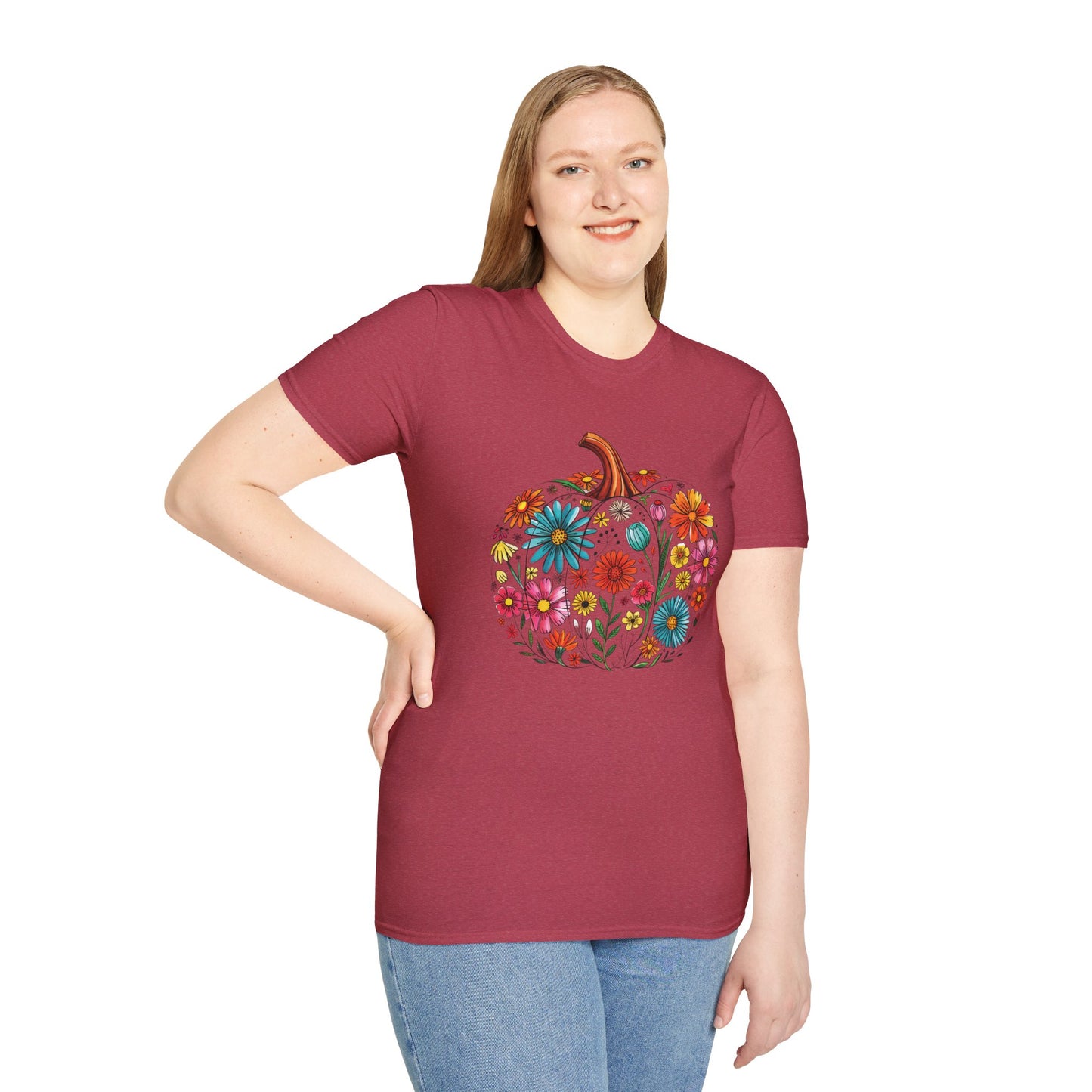 Floral Pumpkin T-Shirt