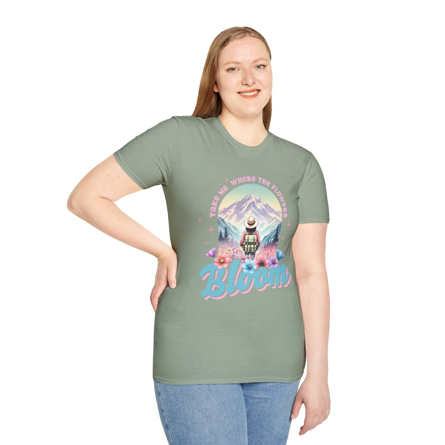 Blooming Adventure Unisex T-Shirt - Nature Lover's Gift, Boho Style Shirt