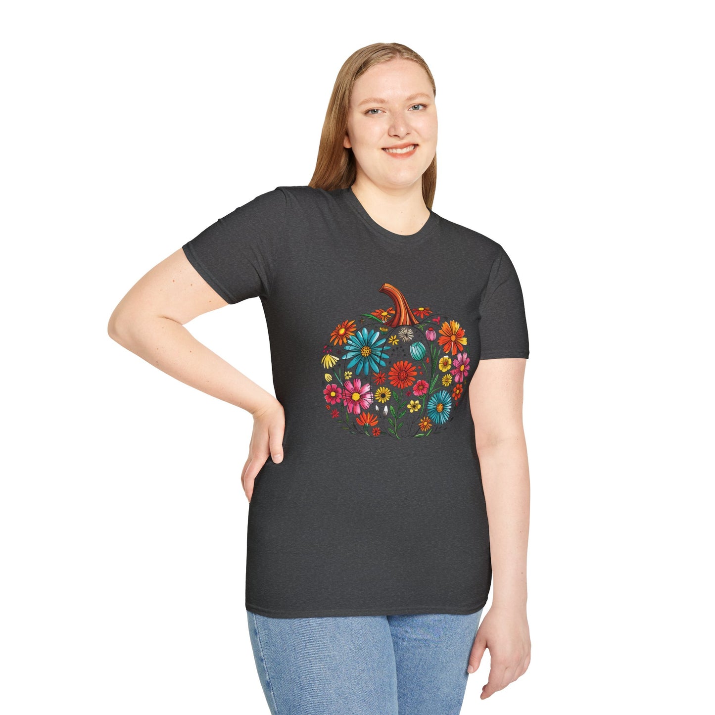 Floral Pumpkin T-Shirt