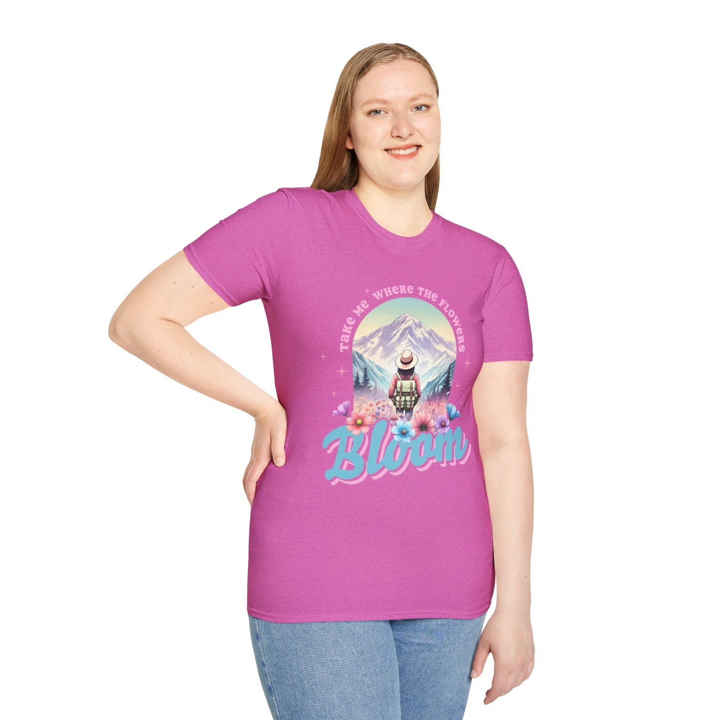 Blooming Adventure Unisex T-Shirt - Nature Lover's Gift, Boho Style Shirt