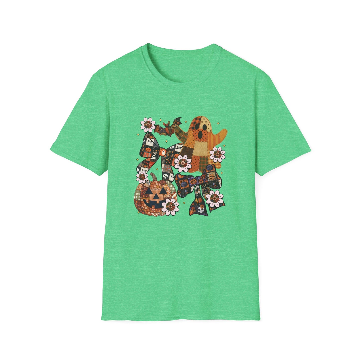 Fall Halloween Patchwork Tee Unisex T-Shirt