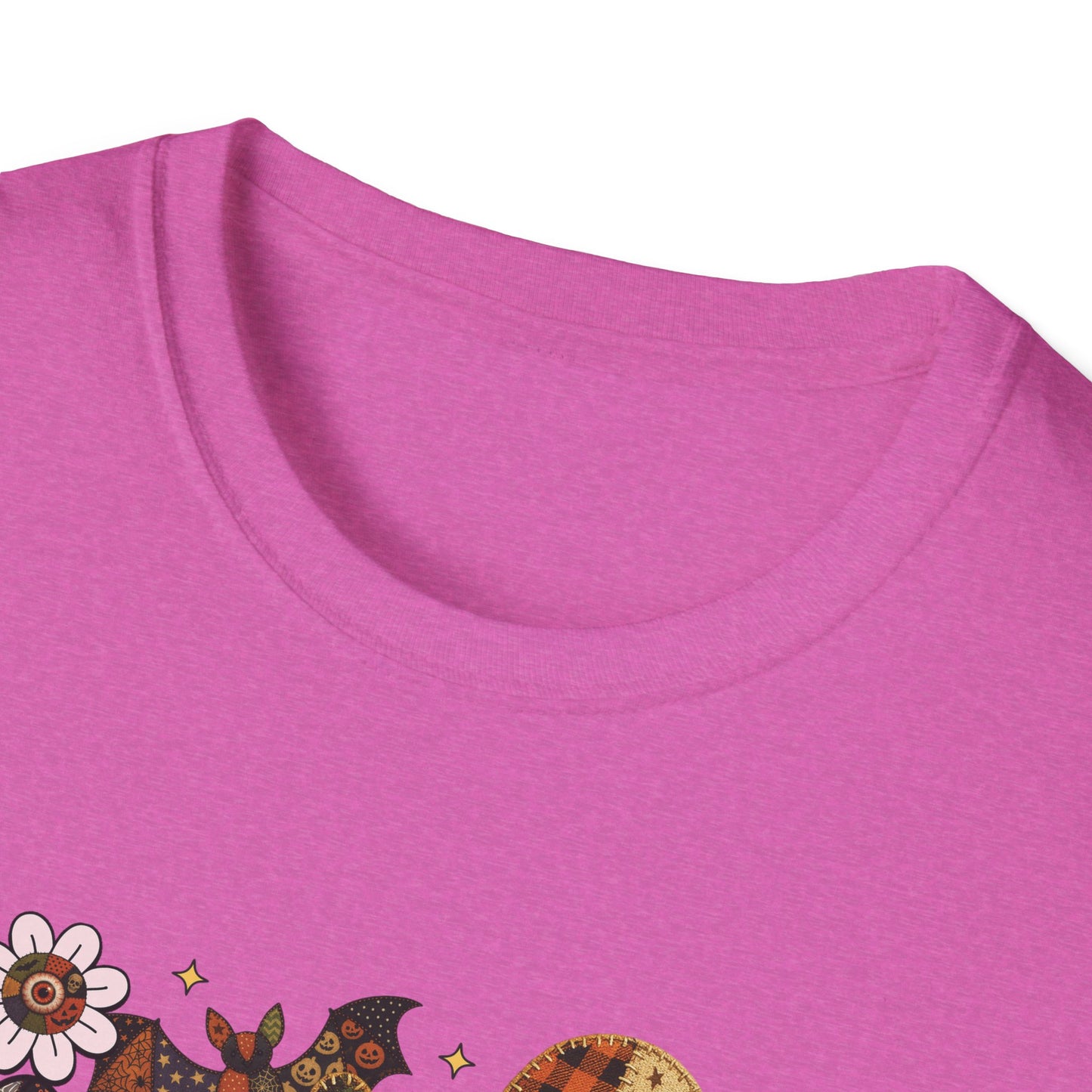 Fall Halloween Patchwork Tee Unisex T-Shirt