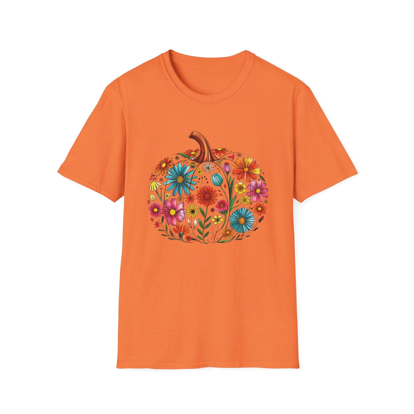 Floral Pumpkin T-Shirt