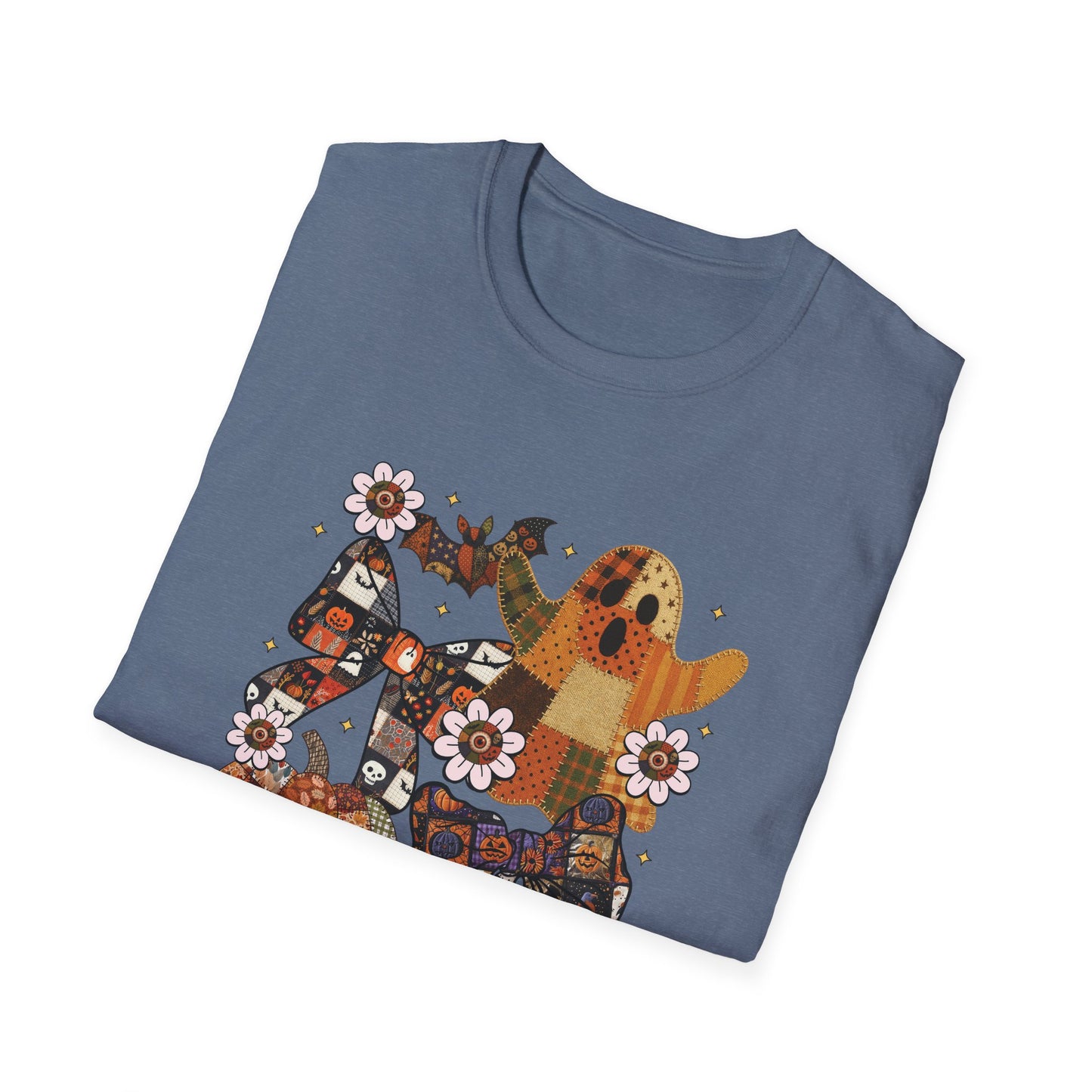 Fall Halloween Patchwork Tee Unisex T-Shirt