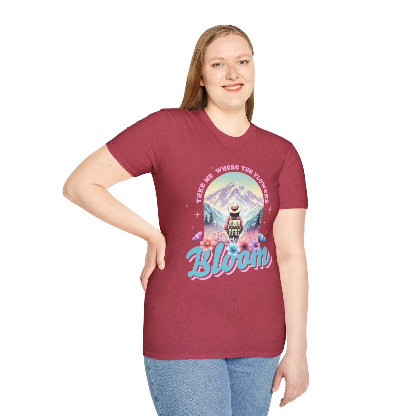 Blooming Adventure Unisex T-Shirt - Nature Lover's Gift, Boho Style Shirt