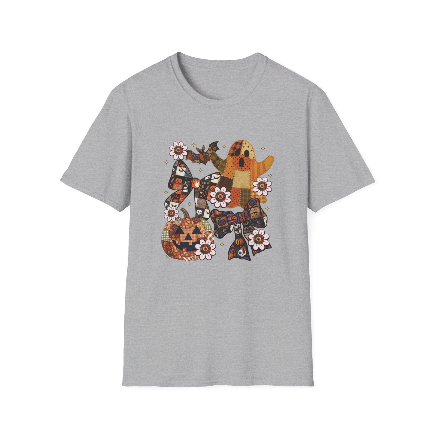 Fall Halloween Patchwork Tee Unisex T-Shirt