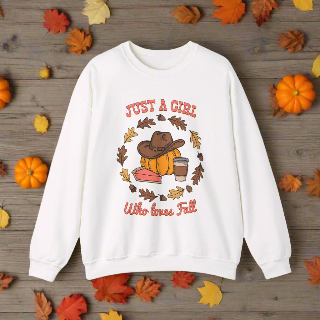 Fall Vibes Crewneck Sweatshirt, Cozy Sweatshirt for Girls, Autumn Fashion, Pumpkin Spice Sweatshirt, Fall Apparel, Perfect for Thanksgiving
