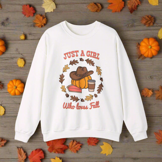 Fall Vibes Crewneck Sweatshirt, Cozy Sweatshirt for Girls, Autumn Fashion, Pumpkin Spice Sweatshirt, Fall Apparel, Perfect for Thanksgiving