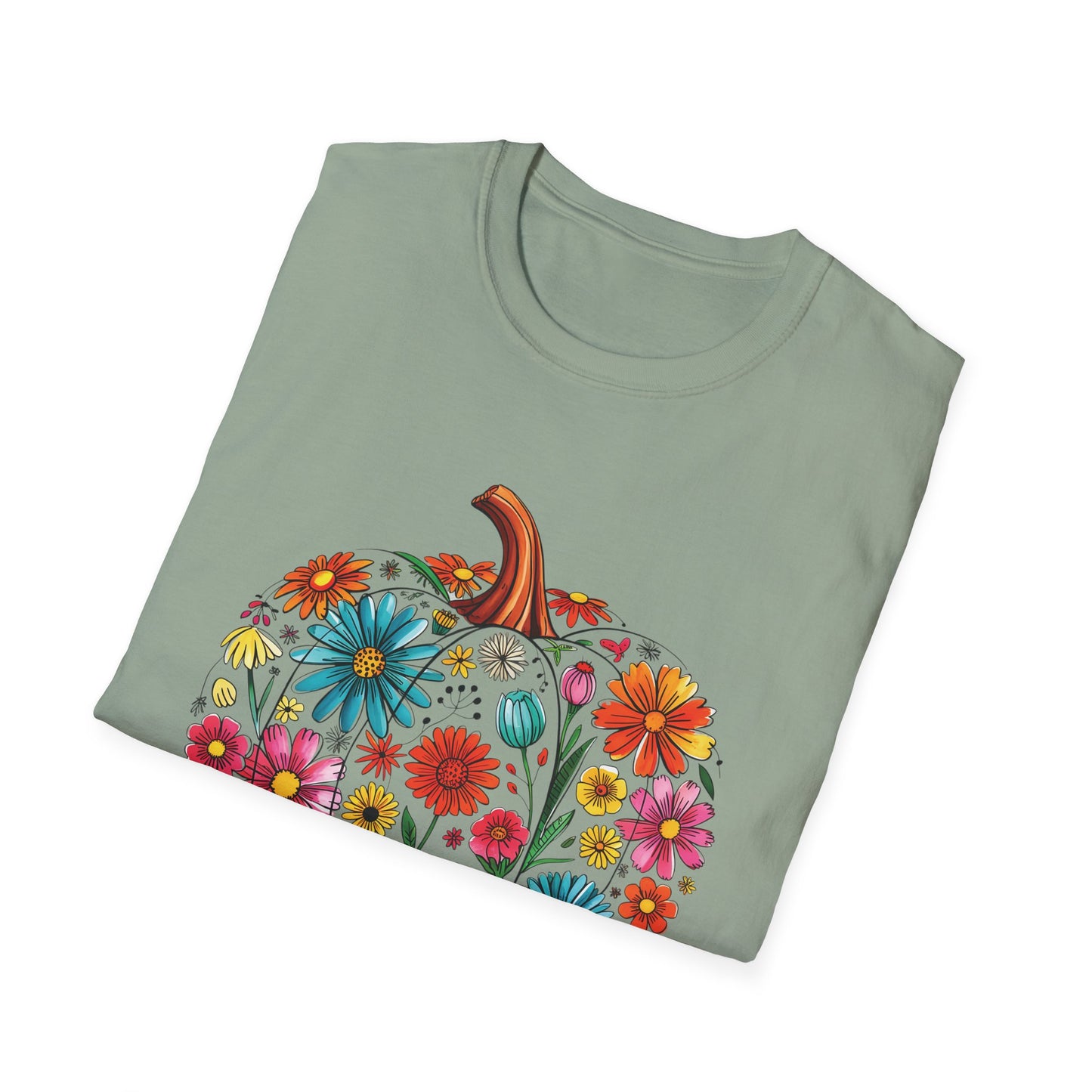 Floral Pumpkin T-Shirt