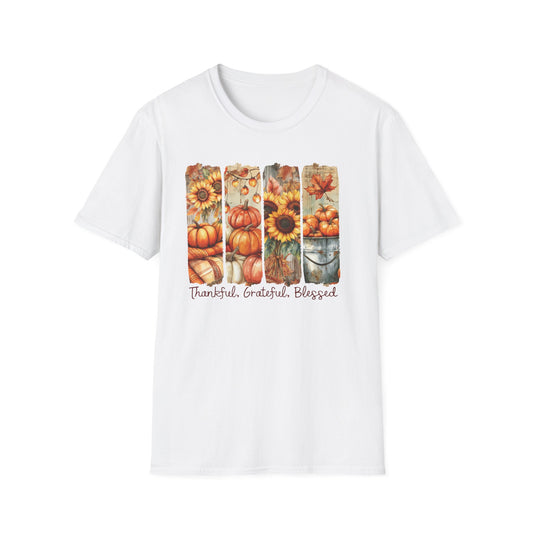 Thankful Grateful Blessed Fall T-Shirt
