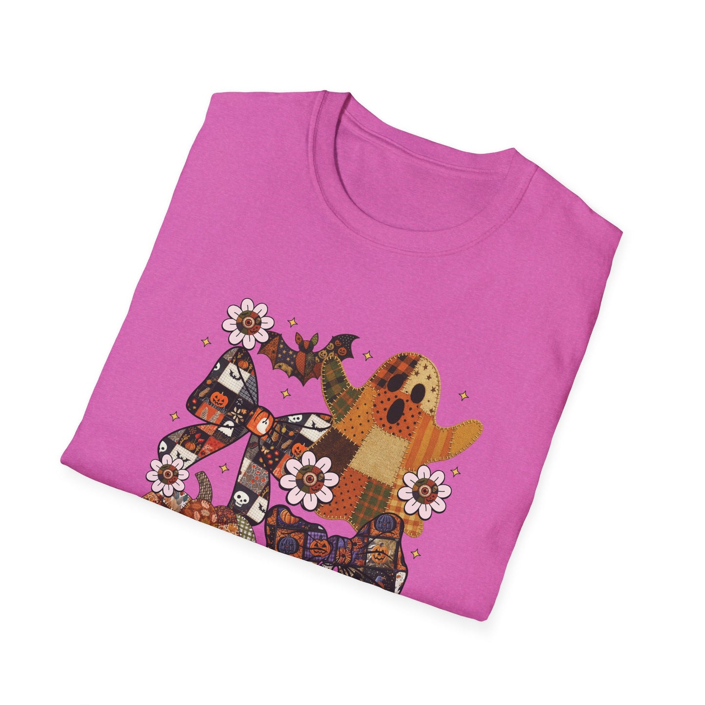 Fall Halloween Patchwork Tee Unisex T-Shirt