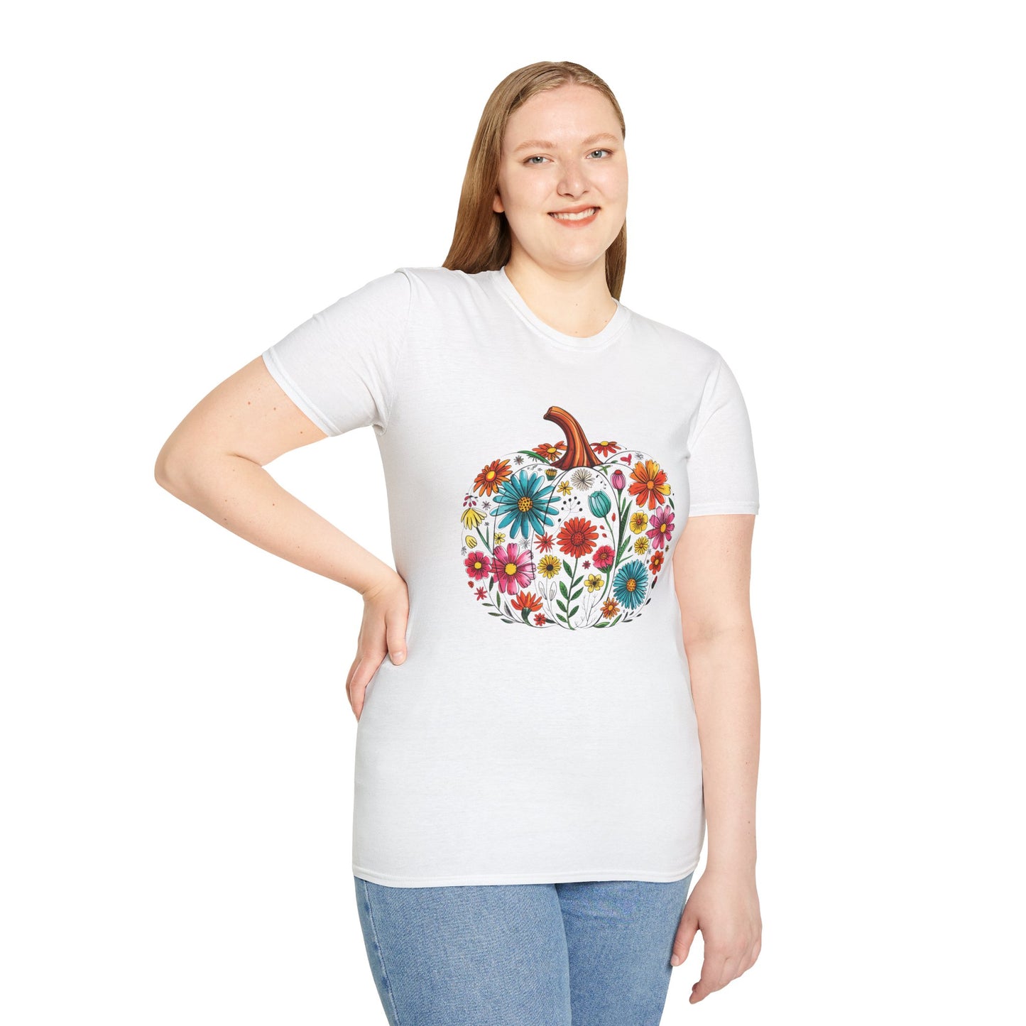 Floral Pumpkin T-Shirt