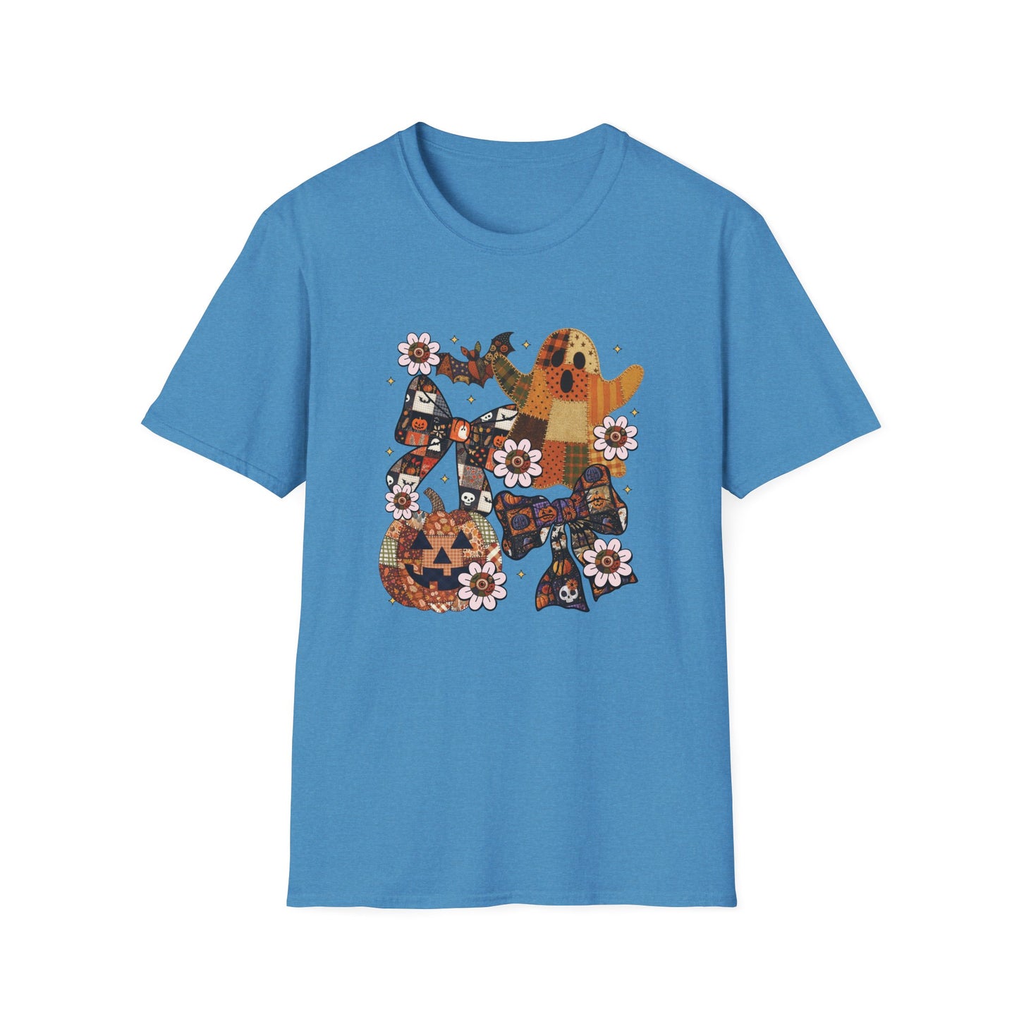 Fall Halloween Patchwork Tee Unisex T-Shirt